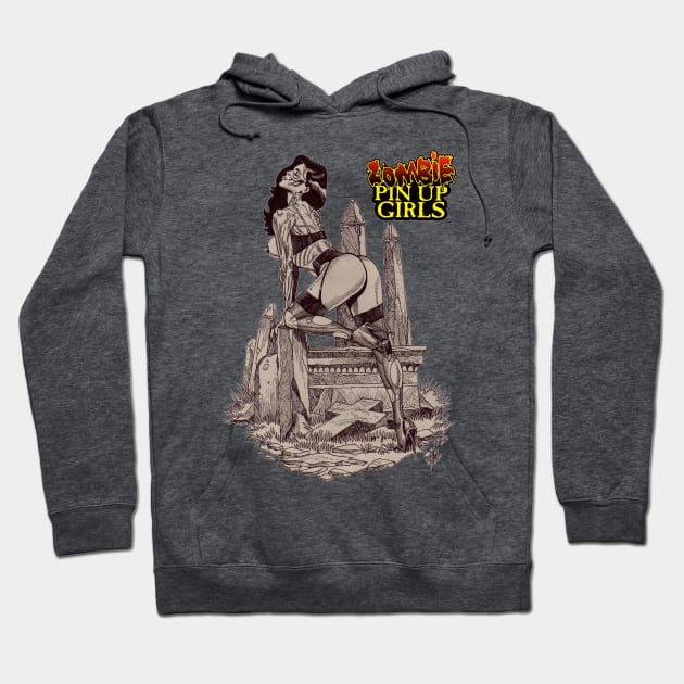 Zombie Pinup Divas : Grave Girl Hoodie by rsacchetto